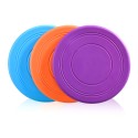 TPR pet dog outdoor training frisbee with custom logo