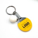 Table Tennis Racket Keychain