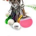 Table Tennis Racket Keychain