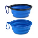 Silicone Collapsible Pet Bowl With Carabiner