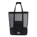 Mesh Beach Bag Tote w/ Insulated Cooler