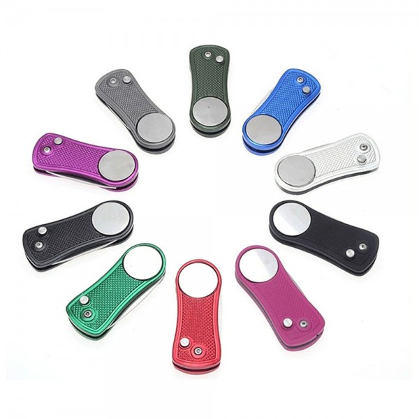 Metal Foldable Golf Divot Tool 