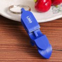 Plastic Bottle Opener W/Keychain