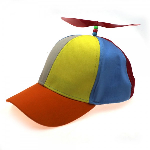 6 Panels Multi-Color Propeller Helicopter Baseball Cap