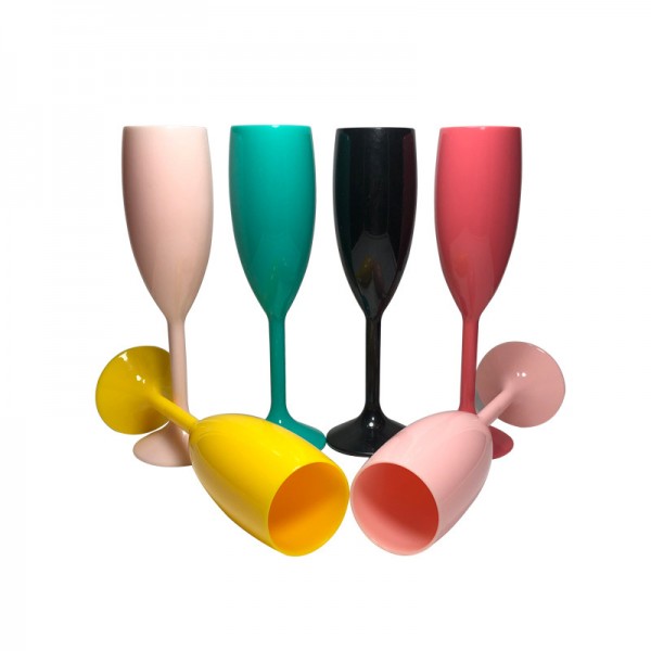 Acrylic Plastic Champagne Flute Glass