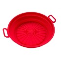  Foldable Round Silicone Air Fryer Pots