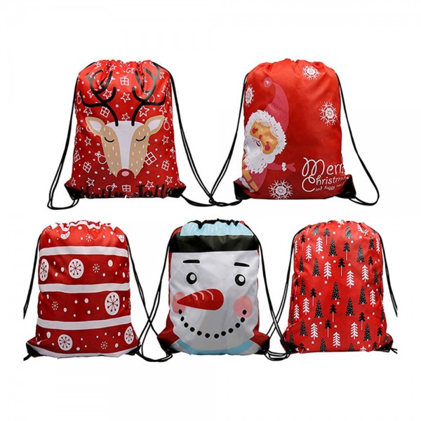 Christmas Drawstring Backpacks