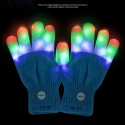 Halloween LED Knitted Colored Luminous Gloves