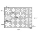 Christmas 27PCS Snowflake Static Sticker Set