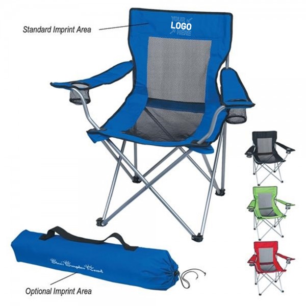 Foldable Mesh Beach Chair with Carrying Bag